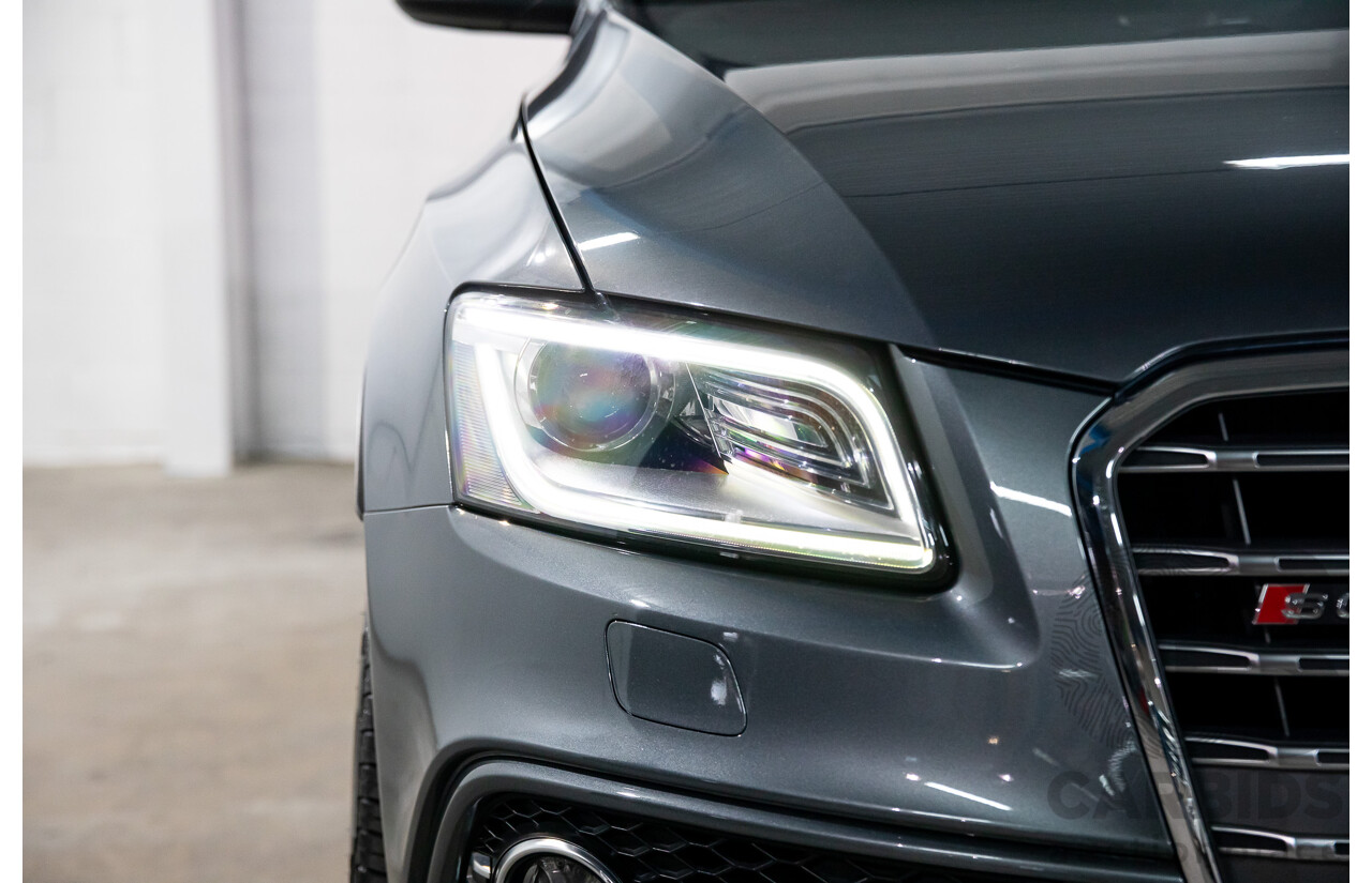 6/2014 Audi SQ5 3.0 TDI Quattro 8R MY14 5d Wagon Monsoon Grey Metallic Twin Turbo Diesel V6 3.0L