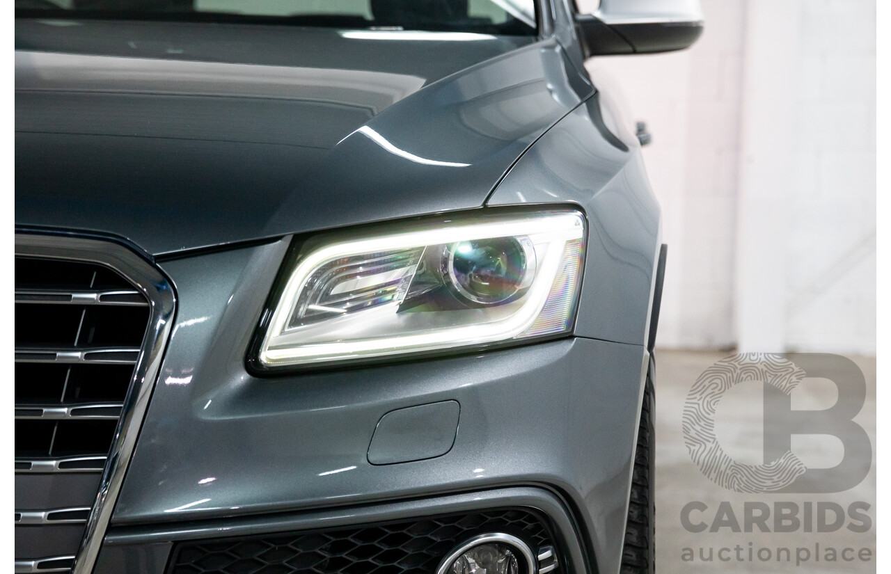 6/2014 Audi SQ5 3.0 TDI Quattro 8R MY14 5d Wagon Monsoon Grey Metallic Twin Turbo Diesel V6 3.0L