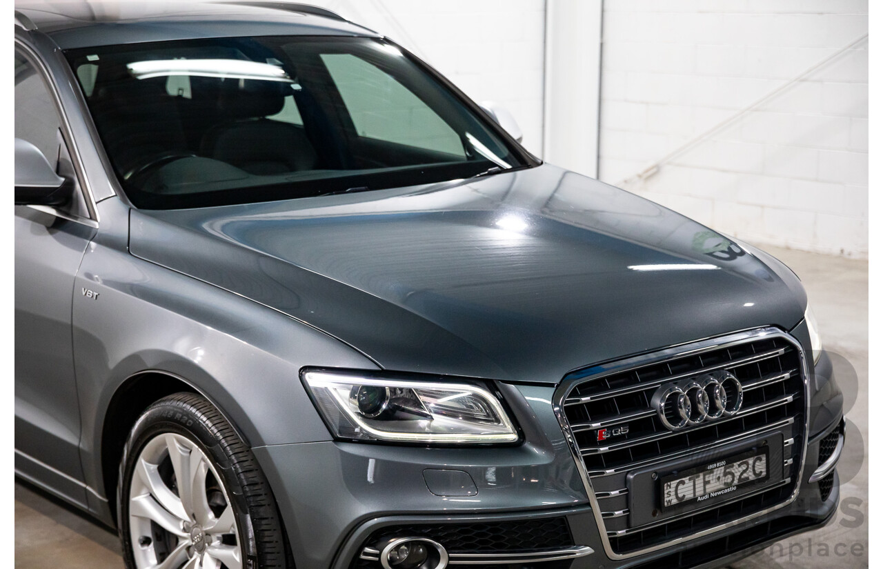 6/2014 Audi SQ5 3.0 TDI Quattro 8R MY14 5d Wagon Monsoon Grey Metallic Twin Turbo Diesel V6 3.0L