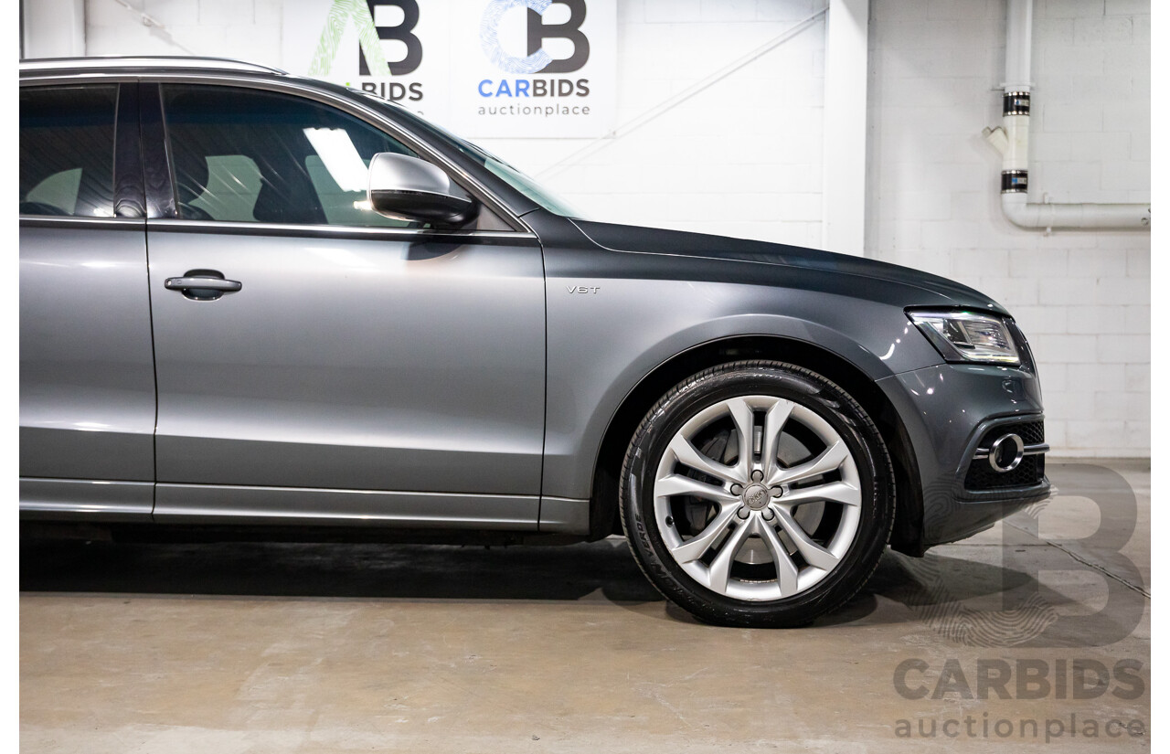 6/2014 Audi SQ5 3.0 TDI Quattro 8R MY14 5d Wagon Monsoon Grey Metallic Twin Turbo Diesel V6 3.0L