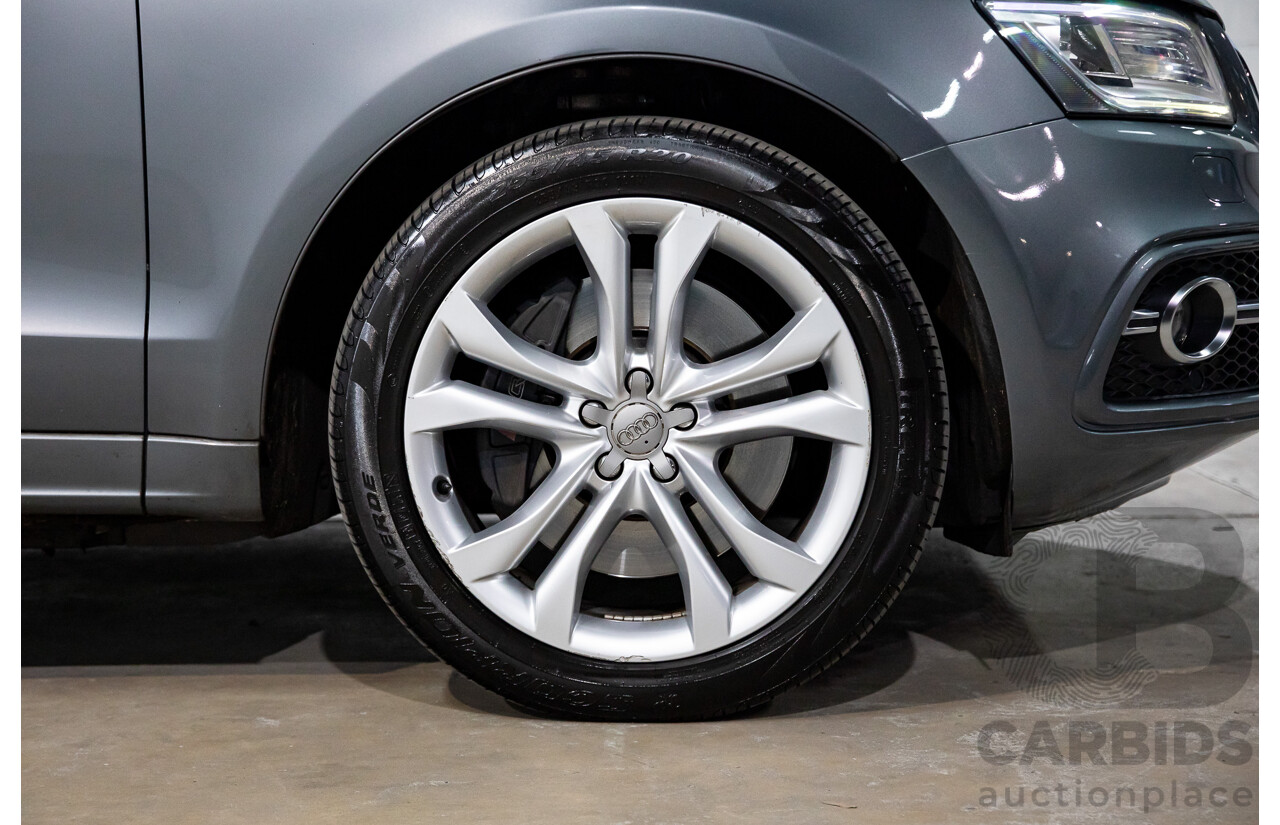6/2014 Audi SQ5 3.0 TDI Quattro 8R MY14 5d Wagon Monsoon Grey Metallic Twin Turbo Diesel V6 3.0L