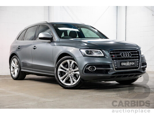 6/2014 Audi SQ5 3.0 TDI Quattro 8R MY14 5d Wagon Monsoon Grey Metallic Twin Turbo Diesel V6 3.0L