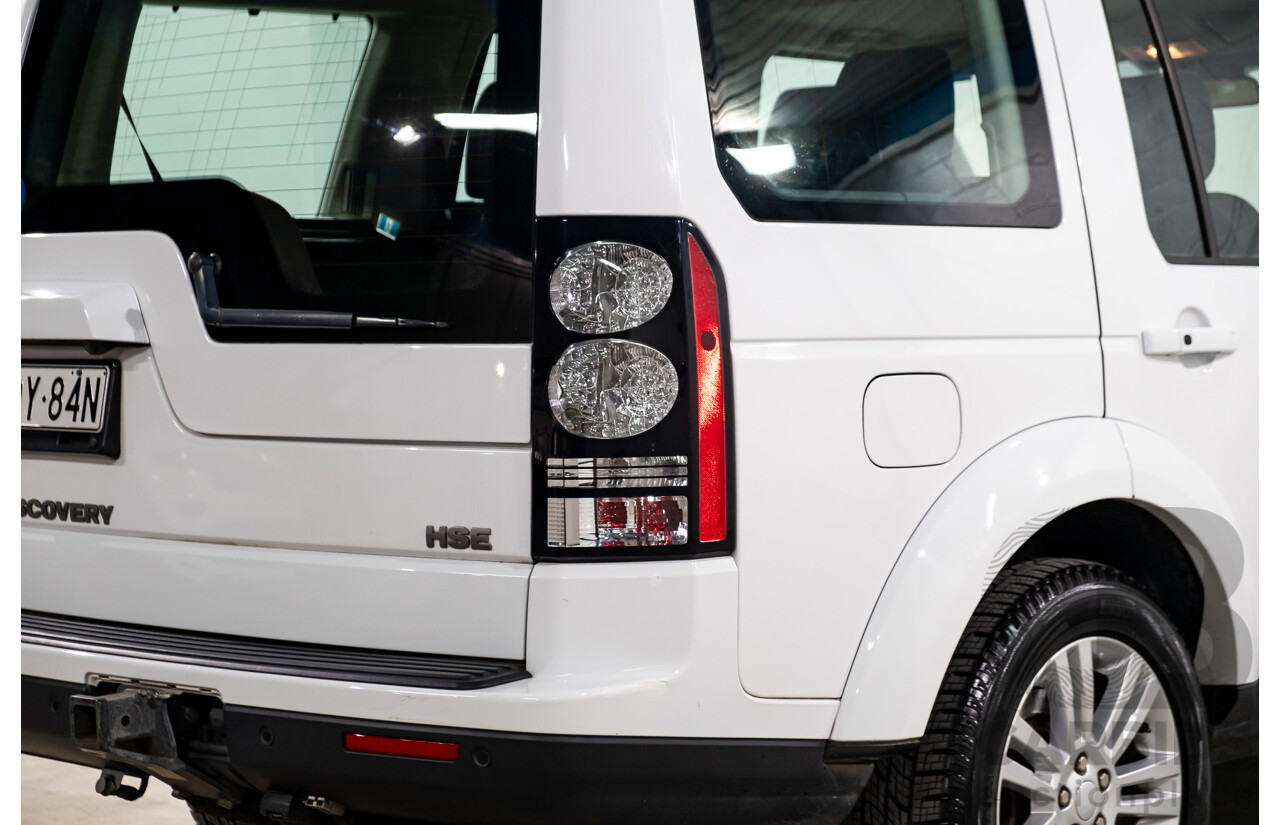 8/2016 Land Rover Discovery SDV6 HSE (4x4) LC MY16.5 4d Wagon Fuji White Twin Turbo Diesel V6 3.0L