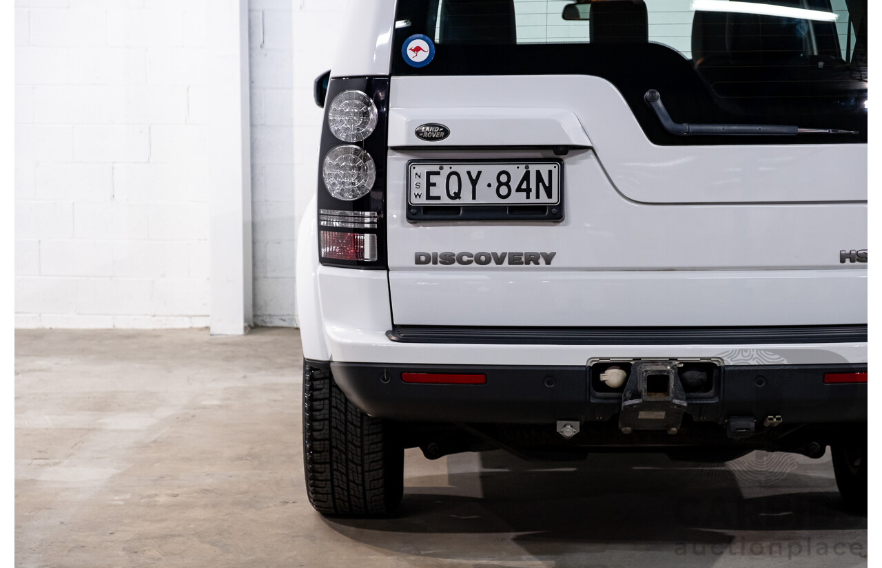 8/2016 Land Rover Discovery SDV6 HSE (4x4) LC MY16.5 4d Wagon Fuji White Twin Turbo Diesel V6 3.0L