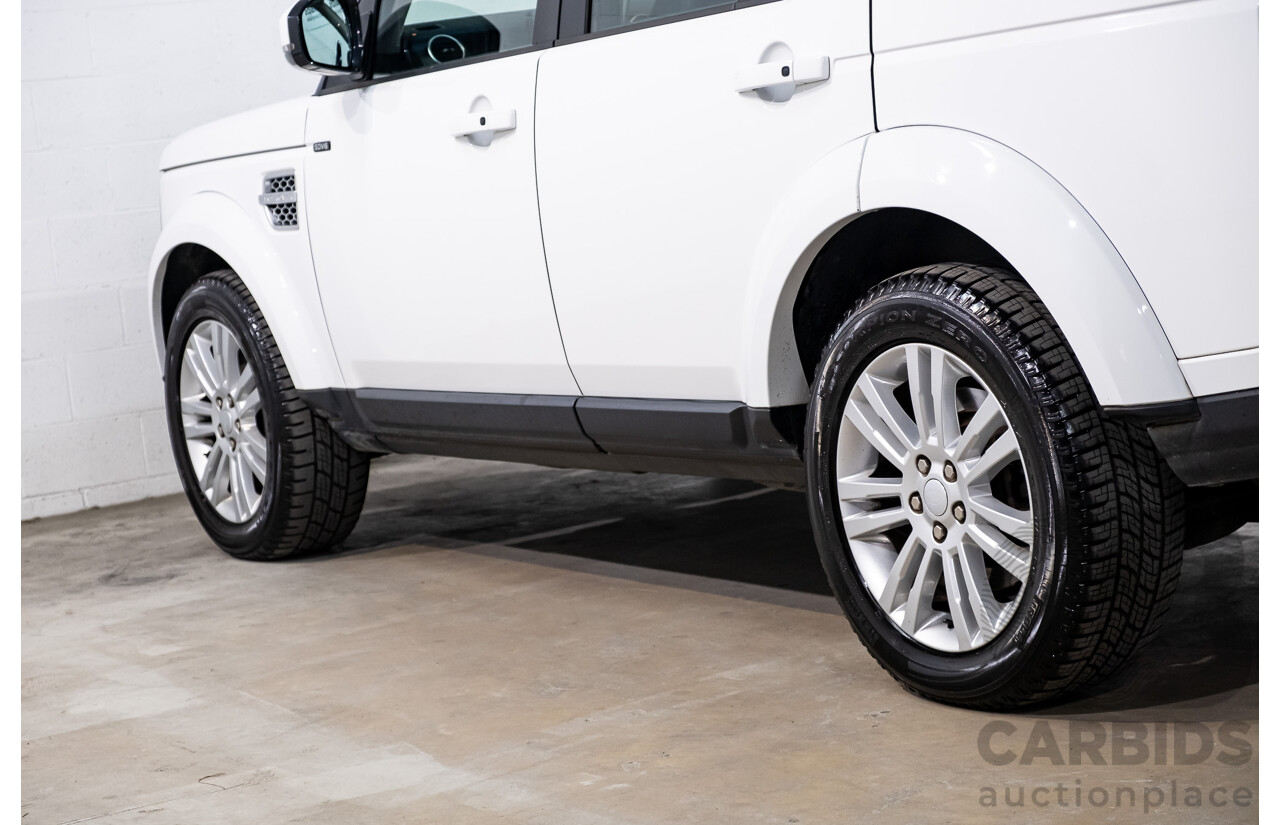 8/2016 Land Rover Discovery SDV6 HSE (4x4) LC MY16.5 4d Wagon Fuji White Twin Turbo Diesel V6 3.0L