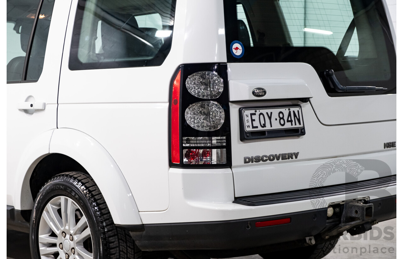 8/2016 Land Rover Discovery SDV6 HSE (4x4) LC MY16.5 4d Wagon Fuji White Twin Turbo Diesel V6 3.0L