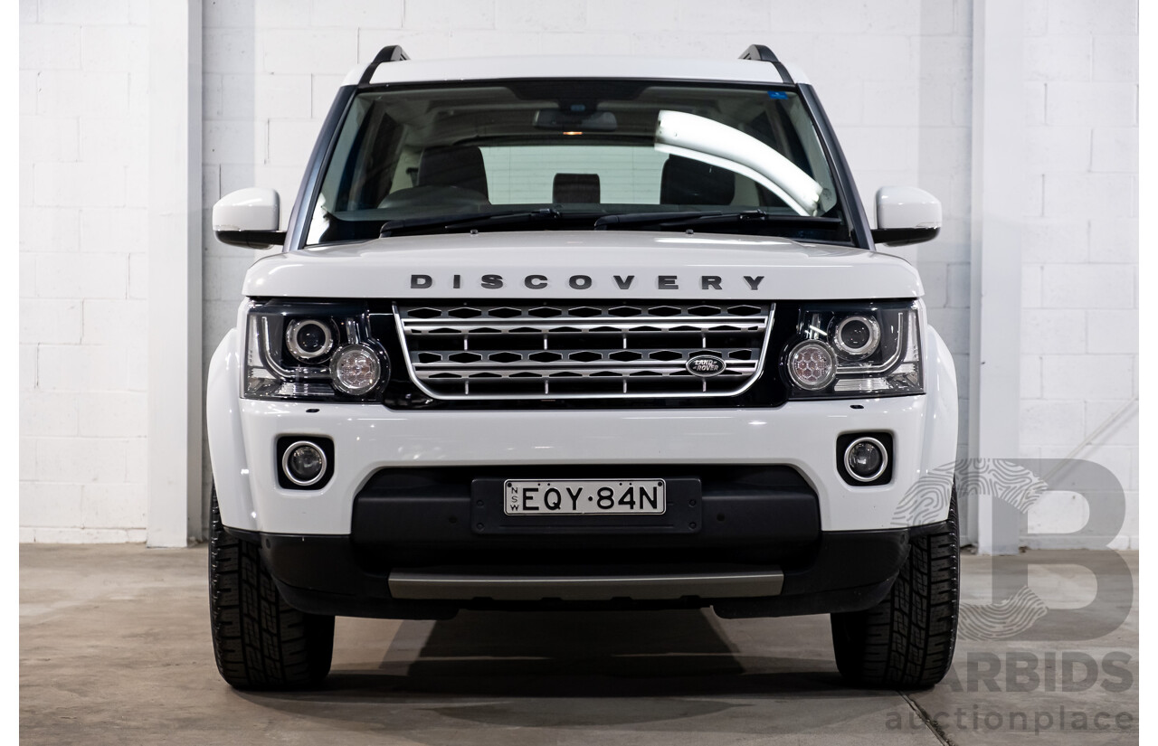 8/2016 Land Rover Discovery SDV6 HSE (4x4) LC MY16.5 4d Wagon Fuji White Twin Turbo Diesel V6 3.0L