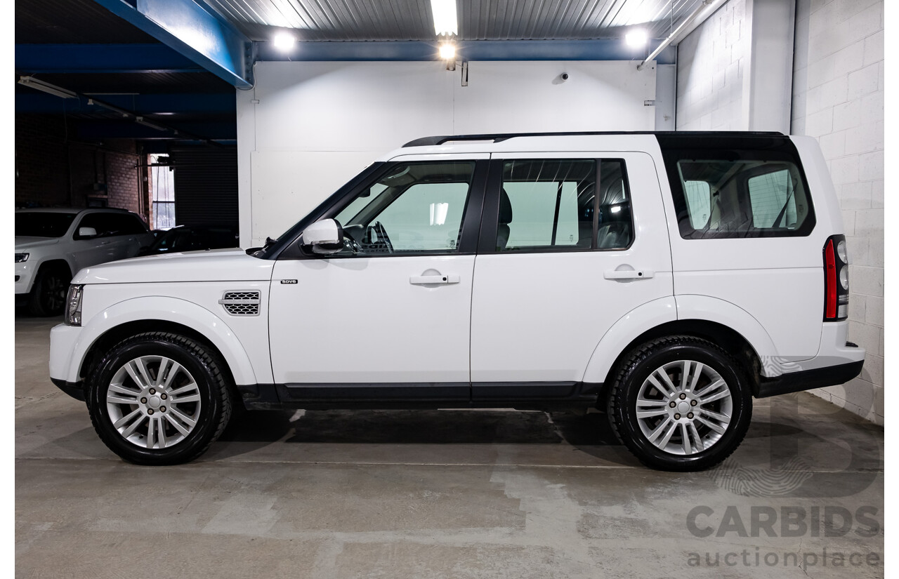 8/2016 Land Rover Discovery SDV6 HSE (4x4) LC MY16.5 4d Wagon Fuji White Twin Turbo Diesel V6 3.0L
