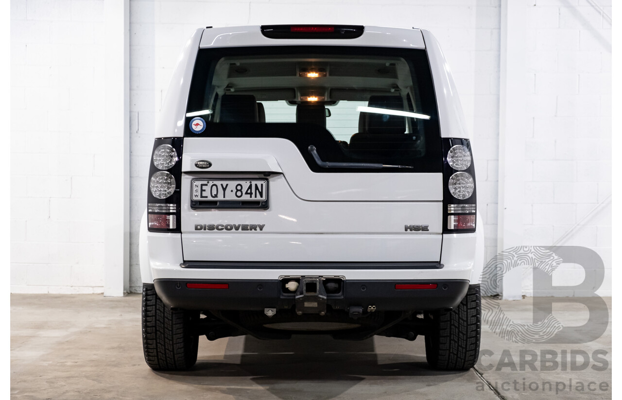 8/2016 Land Rover Discovery SDV6 HSE (4x4) LC MY16.5 4d Wagon Fuji White Twin Turbo Diesel V6 3.0L