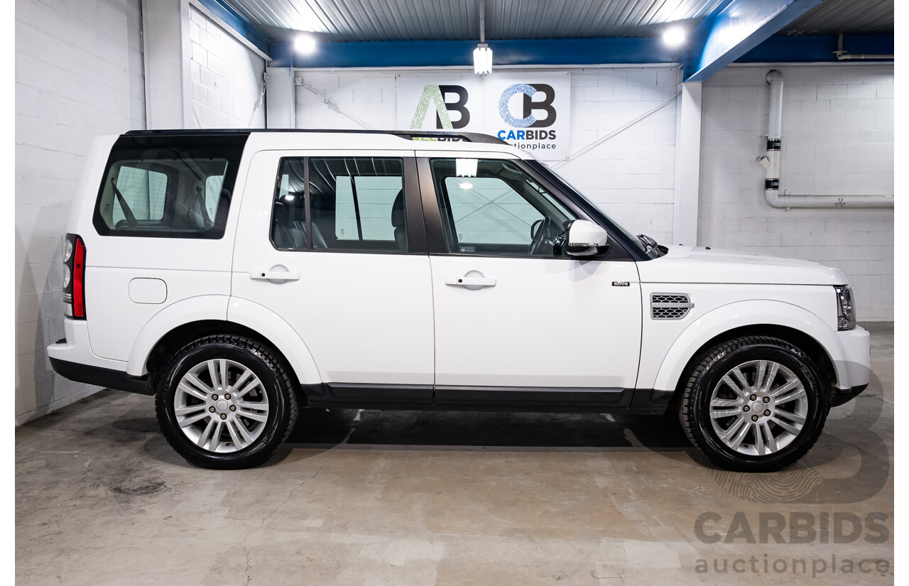 8/2016 Land Rover Discovery SDV6 HSE (4x4) LC MY16.5 4d Wagon Fuji White Twin Turbo Diesel V6 3.0L