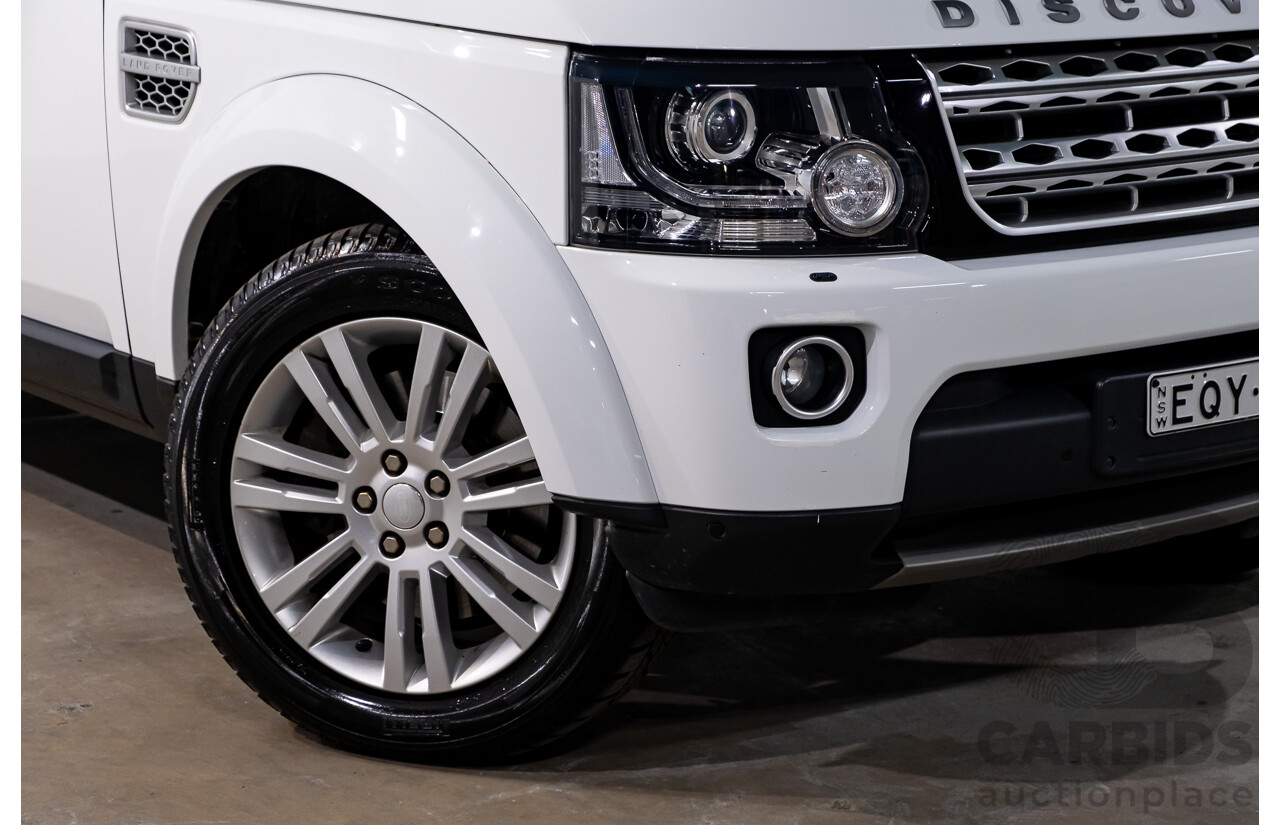 8/2016 Land Rover Discovery SDV6 HSE (4x4) LC MY16.5 4d Wagon Fuji White Twin Turbo Diesel V6 3.0L