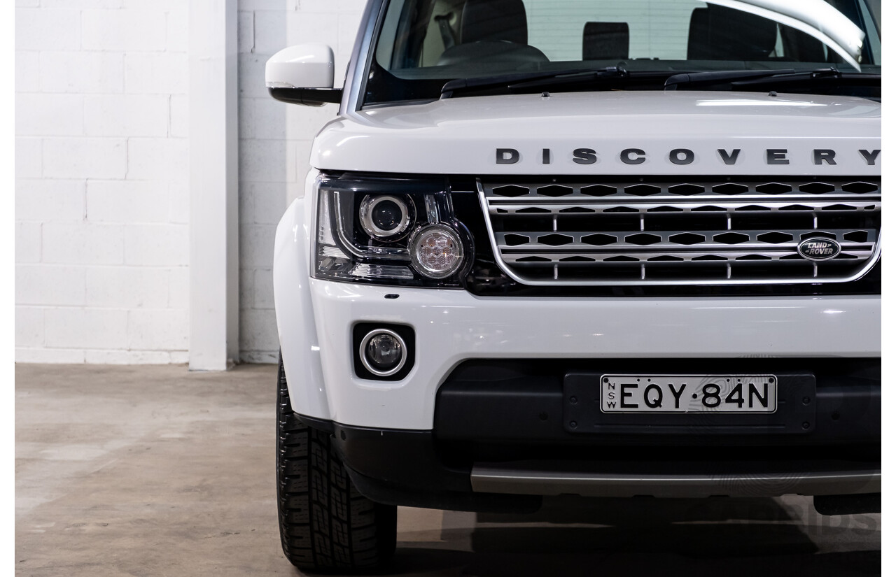 8/2016 Land Rover Discovery SDV6 HSE (4x4) LC MY16.5 4d Wagon Fuji White Twin Turbo Diesel V6 3.0L