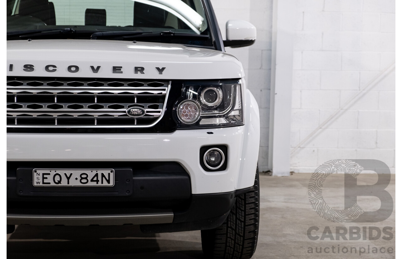 8/2016 Land Rover Discovery SDV6 HSE (4x4) LC MY16.5 4d Wagon Fuji White Twin Turbo Diesel V6 3.0L