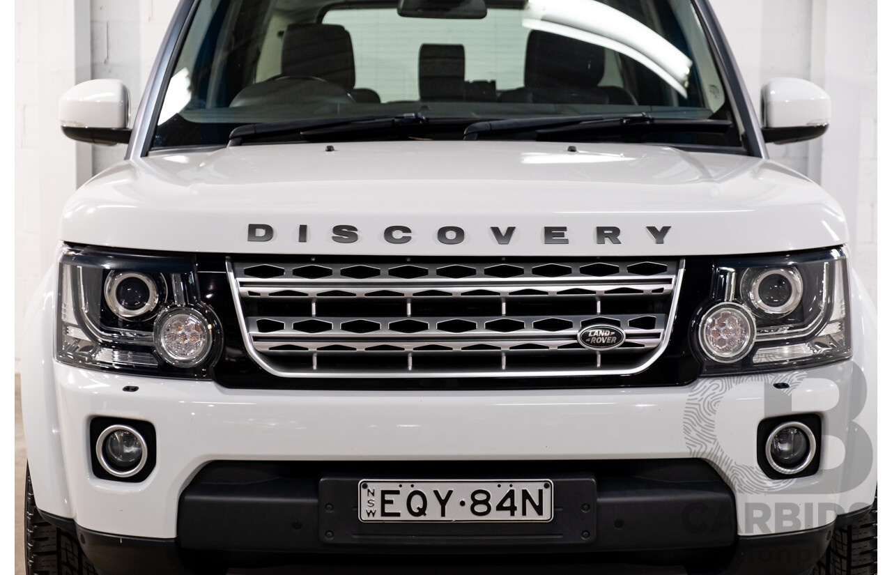 8/2016 Land Rover Discovery SDV6 HSE (4x4) LC MY16.5 4d Wagon Fuji White Twin Turbo Diesel V6 3.0L