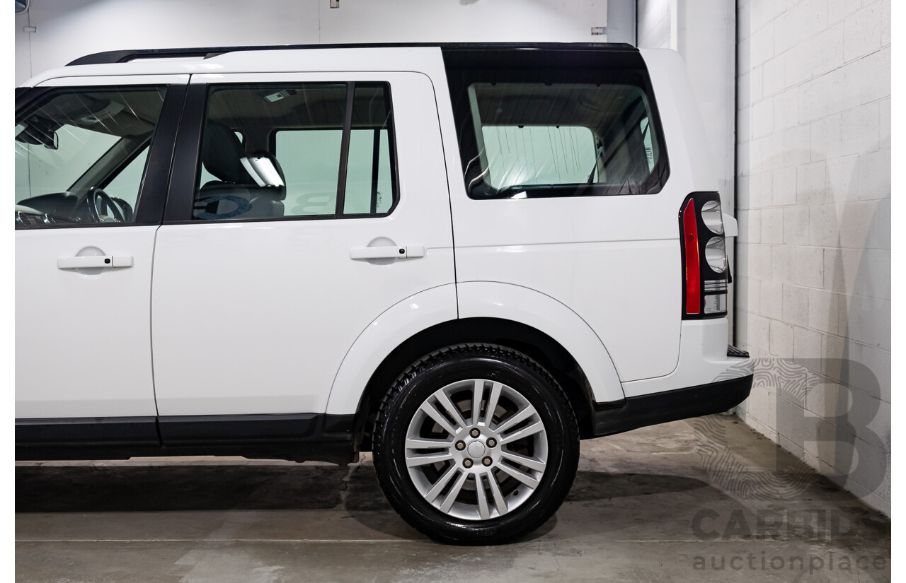 8/2016 Land Rover Discovery SDV6 HSE (4x4) LC MY16.5 4d Wagon Fuji White Twin Turbo Diesel V6 3.0L