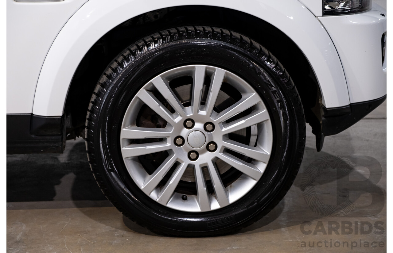 8/2016 Land Rover Discovery SDV6 HSE (4x4) LC MY16.5 4d Wagon Fuji White Twin Turbo Diesel V6 3.0L