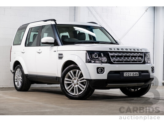 8/2016 Land Rover Discovery SDV6 HSE (4x4) LC MY16.5 4d Wagon Fuji White Twin Turbo Diesel V6 3.0L