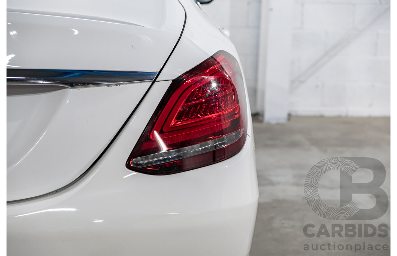 2/2019 Mercedes Benz C200 W205 4d Sedan Polar White MHEV Turbo 1.5L - Mild Hybrid