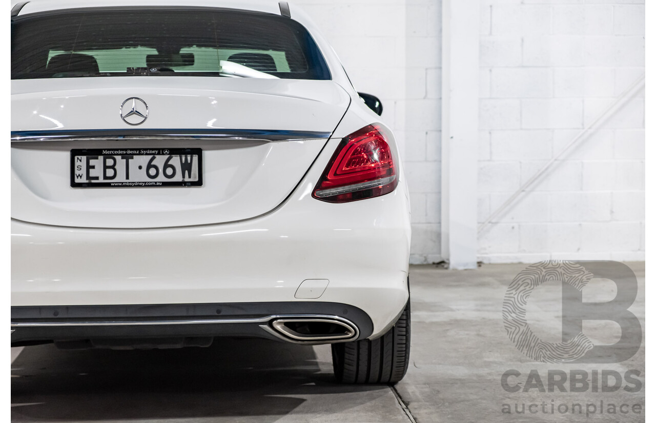 2/2019 Mercedes Benz C200 W205 4d Sedan Polar White MHEV Turbo 1.5L - Mild Hybrid
