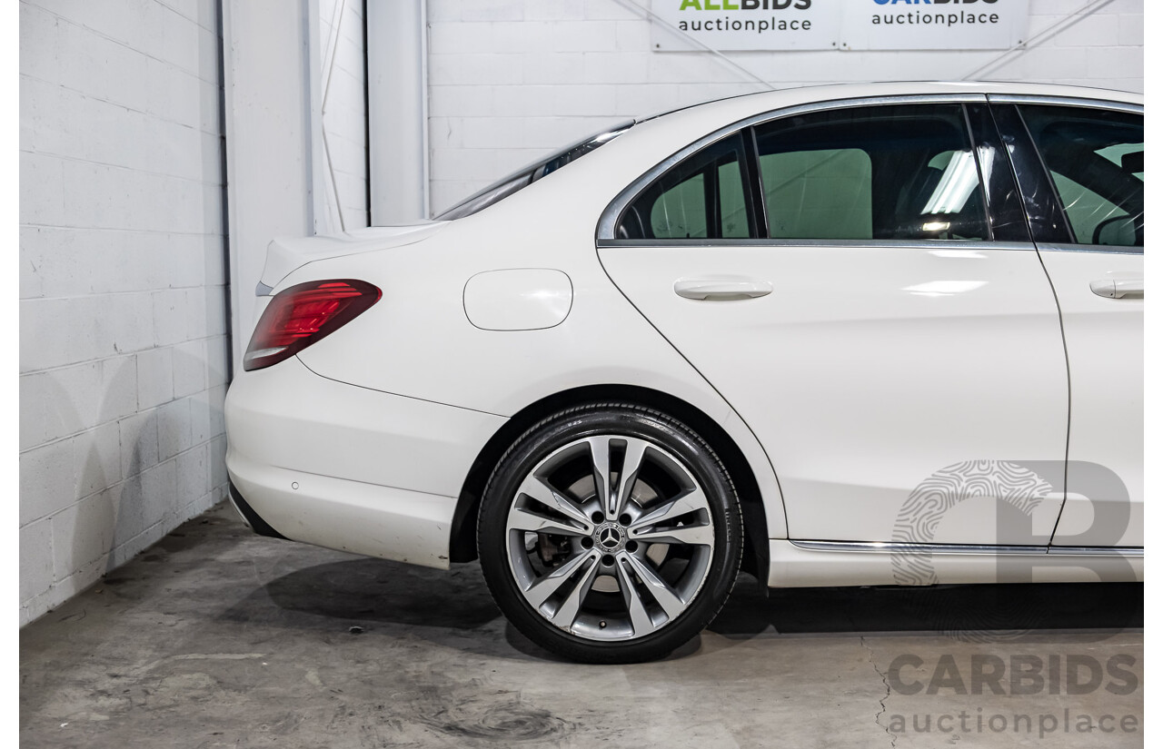2/2019 Mercedes Benz C200 W205 4d Sedan Polar White MHEV Turbo 1.5L - Mild Hybrid