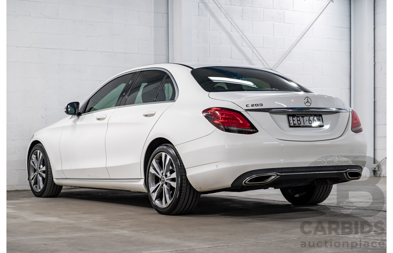 2/2019 Mercedes Benz C200 W205 4d Sedan Polar White MHEV Turbo 1.5L - Mild Hybrid