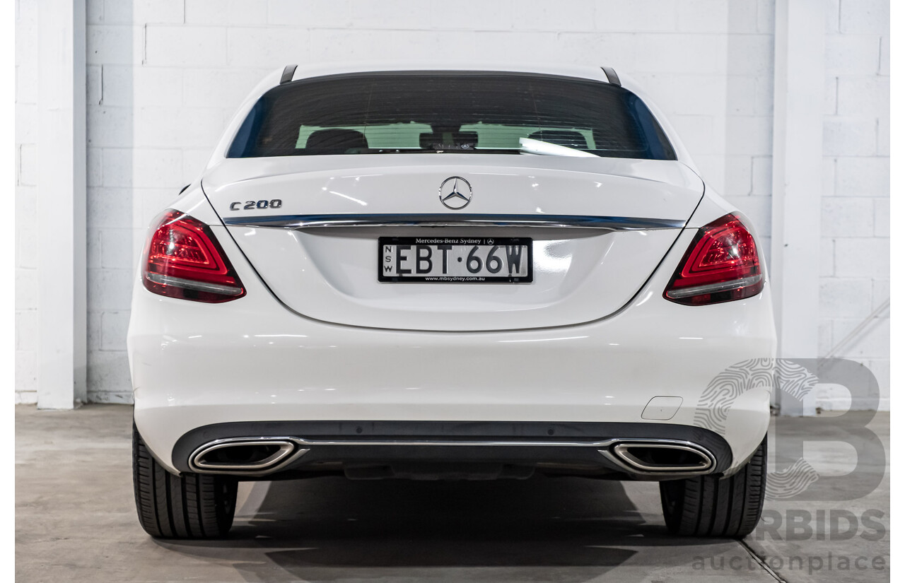 2/2019 Mercedes Benz C200 W205 4d Sedan Polar White MHEV Turbo 1.5L - Mild Hybrid