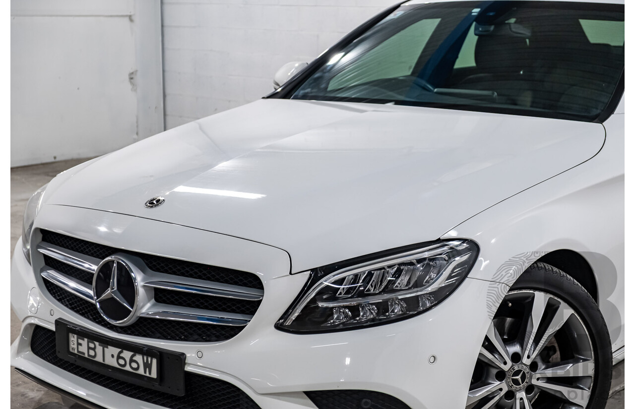 2/2019 Mercedes Benz C200 W205 4d Sedan Polar White MHEV Turbo 1.5L - Mild Hybrid