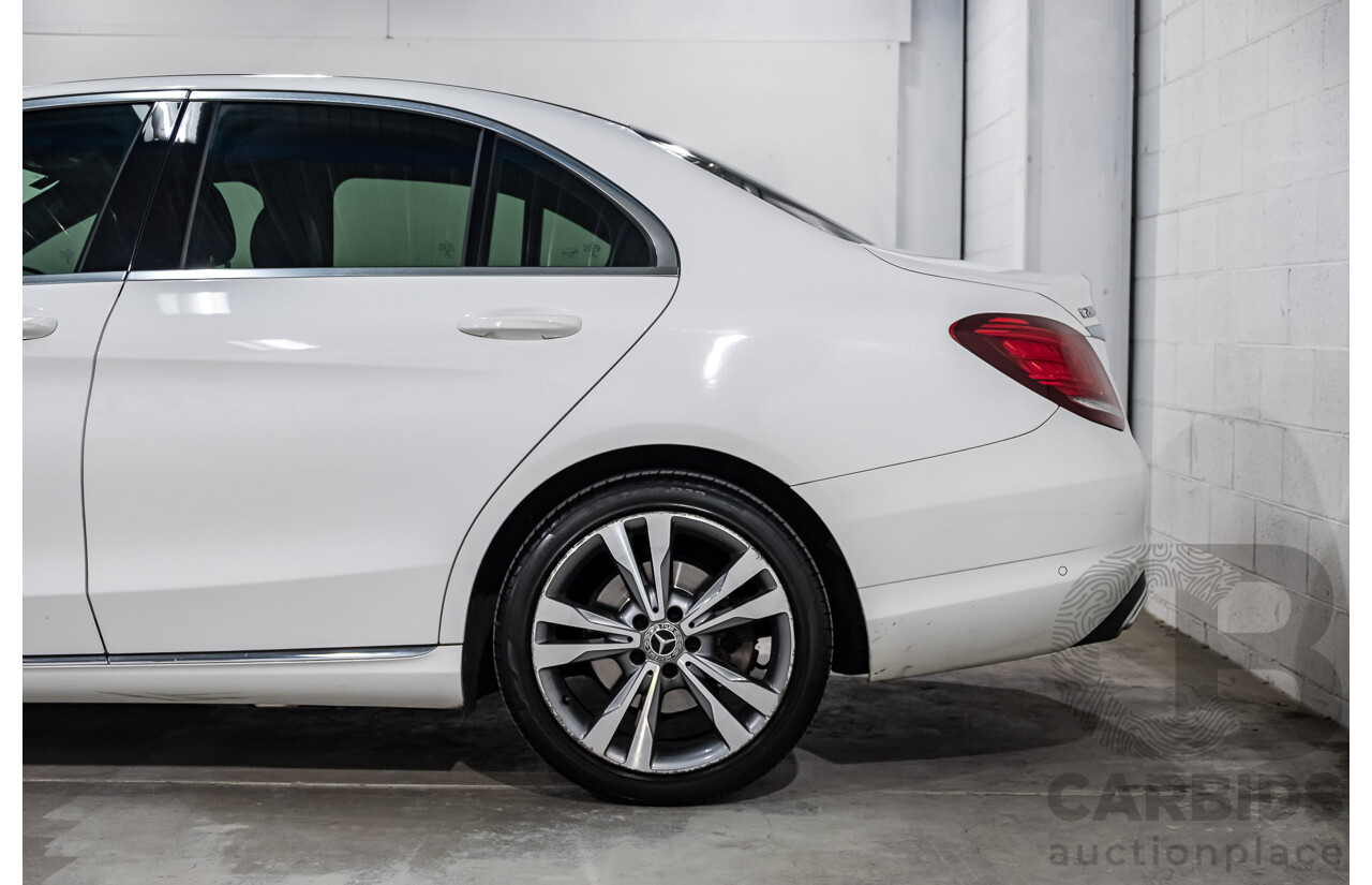 2/2019 Mercedes Benz C200 W205 4d Sedan Polar White MHEV Turbo 1.5L - Mild Hybrid