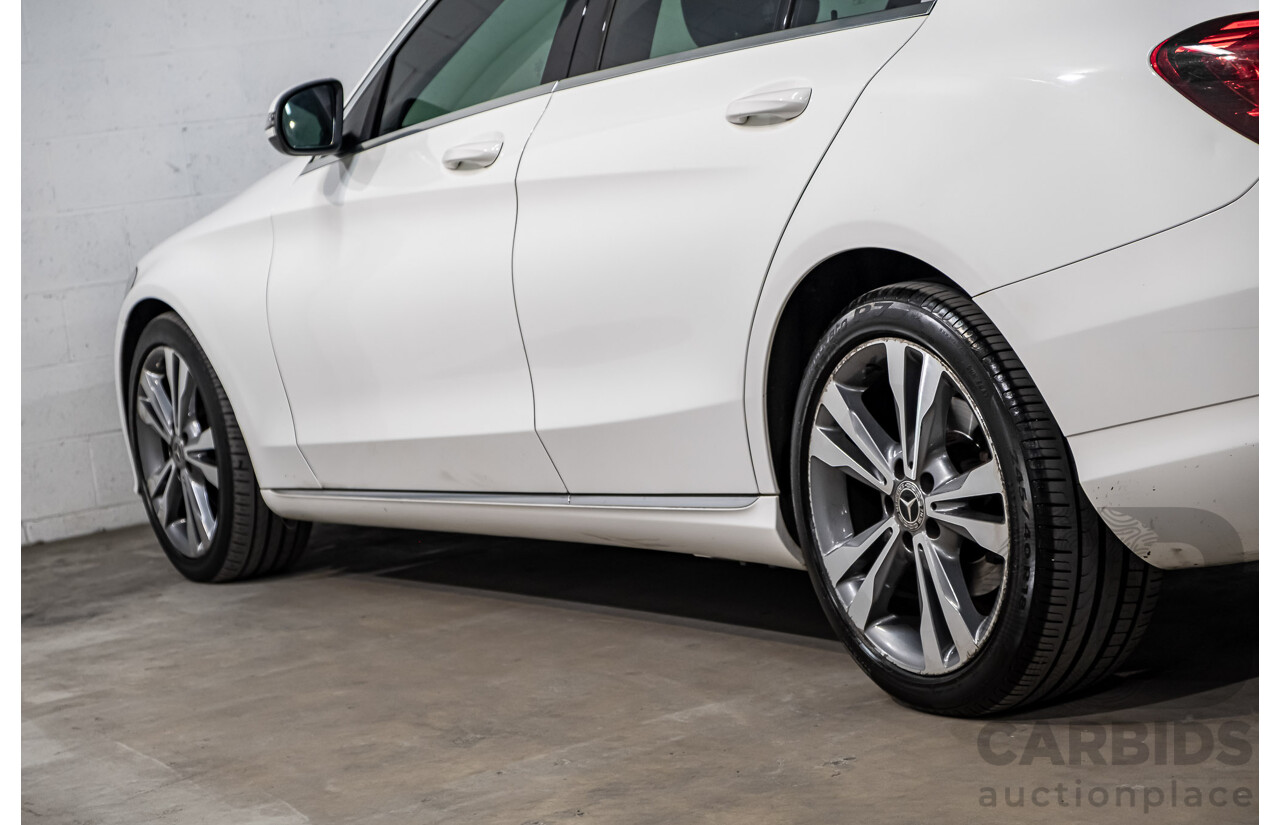 2/2019 Mercedes Benz C200 W205 4d Sedan Polar White MHEV Turbo 1.5L - Mild Hybrid