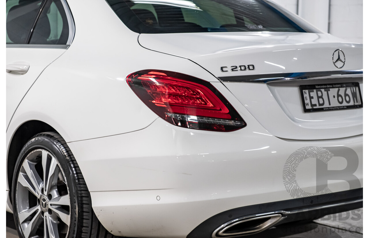 2/2019 Mercedes Benz C200 W205 4d Sedan Polar White MHEV Turbo 1.5L - Mild Hybrid
