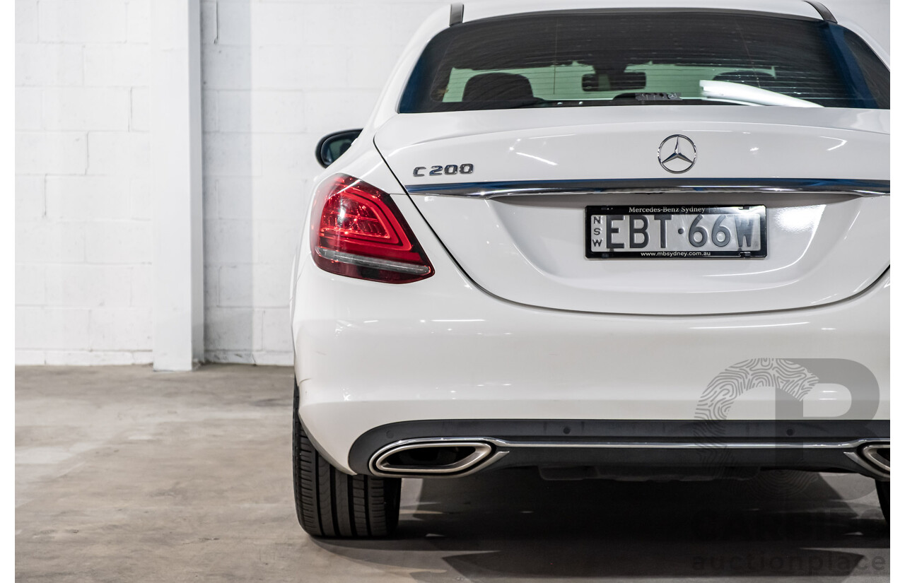 2/2019 Mercedes Benz C200 W205 4d Sedan Polar White MHEV Turbo 1.5L - Mild Hybrid