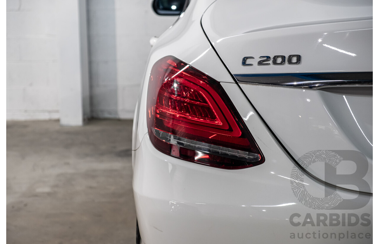 2/2019 Mercedes Benz C200 W205 4d Sedan Polar White MHEV Turbo 1.5L - Mild Hybrid