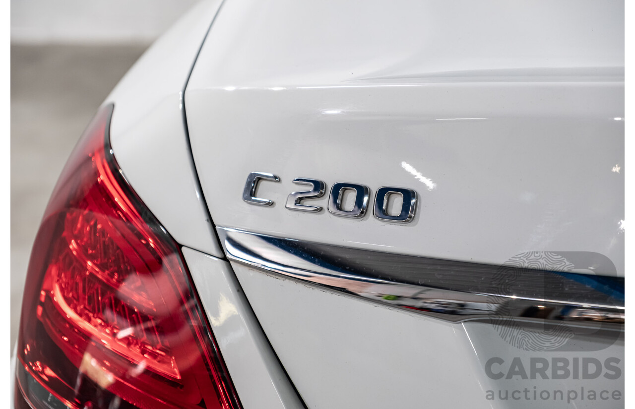 2/2019 Mercedes Benz C200 W205 4d Sedan Polar White MHEV Turbo 1.5L - Mild Hybrid