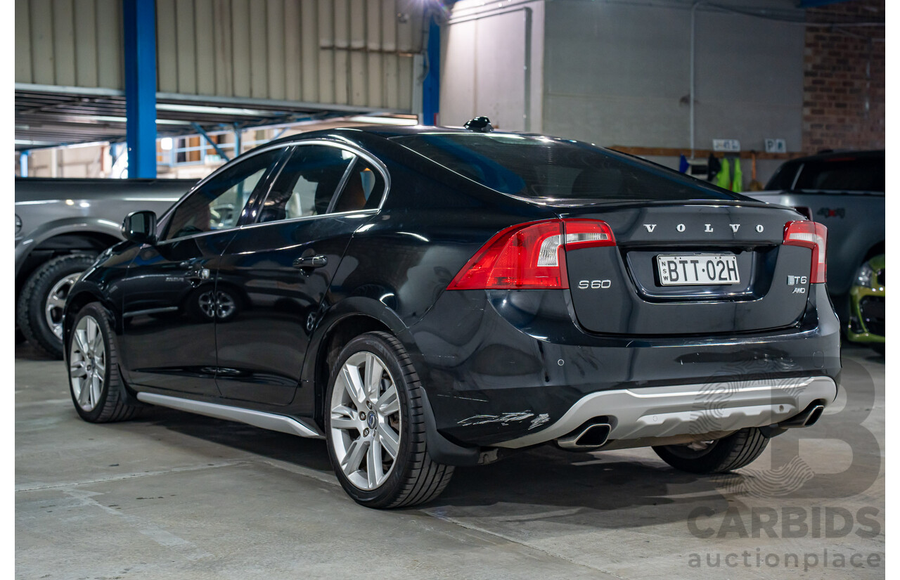 8/2010 Volvo S60 T6 F 4d Sedan Black Turbo V6 3.0L