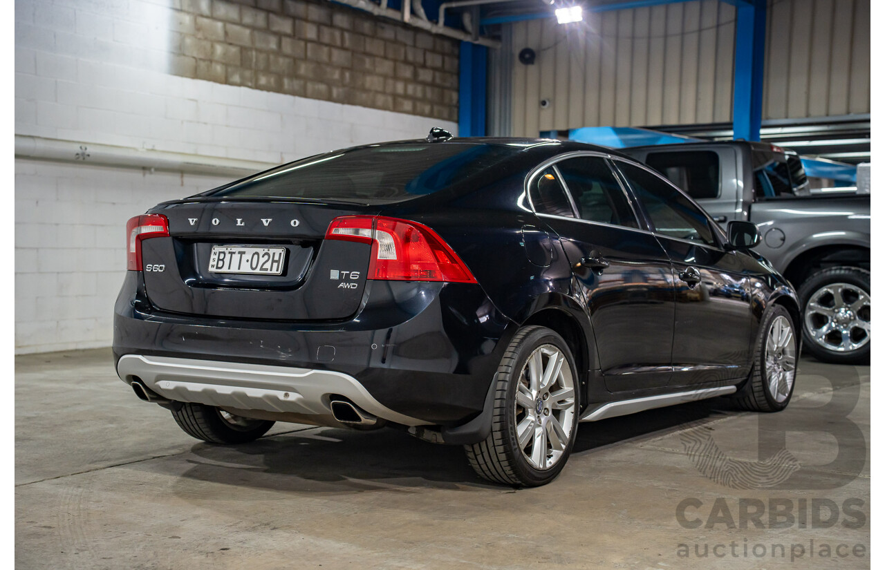 8/2010 Volvo S60 T6 F 4d Sedan Black Turbo V6 3.0L