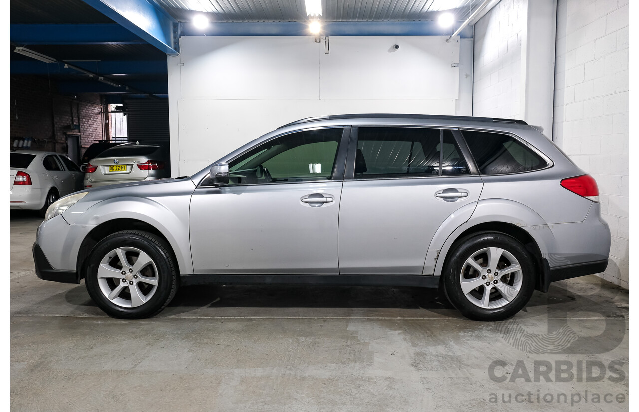 02/2013 Subaru Outback 2.5i Premium (AWD) MY13 4D Wagon Silver 2.5L