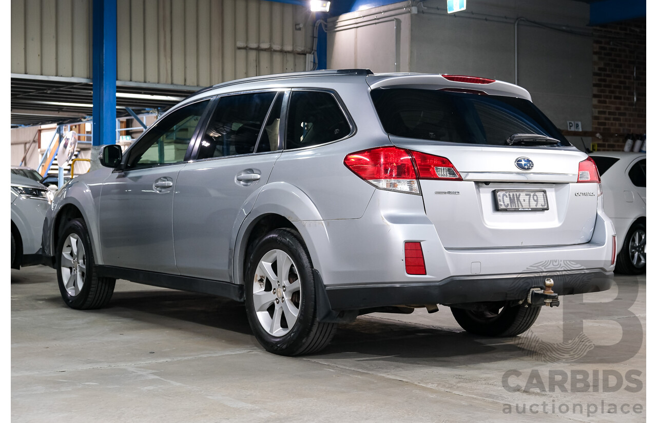 02/2013 Subaru Outback 2.5i Premium (AWD) MY13 4D Wagon Silver 2.5L