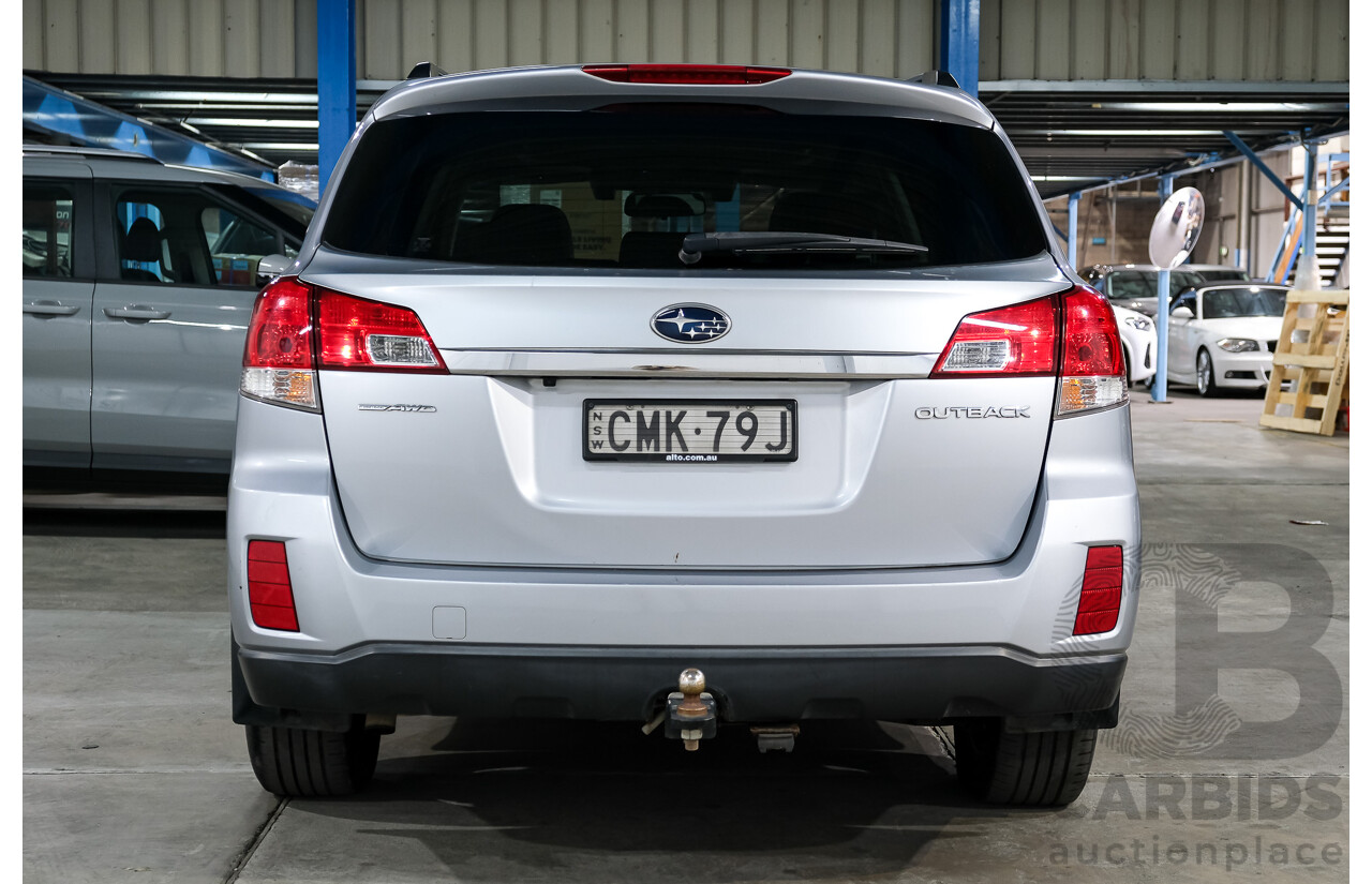 02/2013 Subaru Outback 2.5i Premium (AWD) MY13 4D Wagon Silver 2.5L