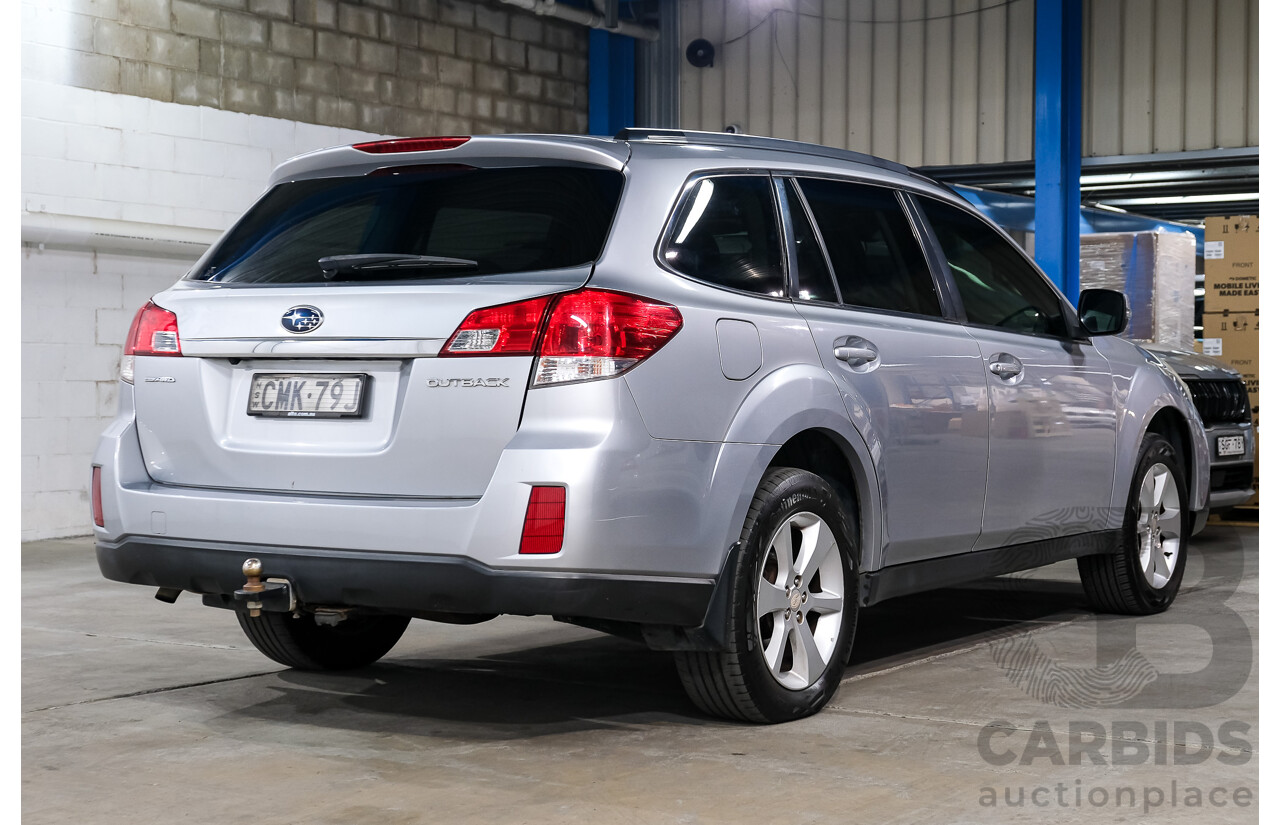 02/2013 Subaru Outback 2.5i Premium (AWD) MY13 4D Wagon Silver 2.5L
