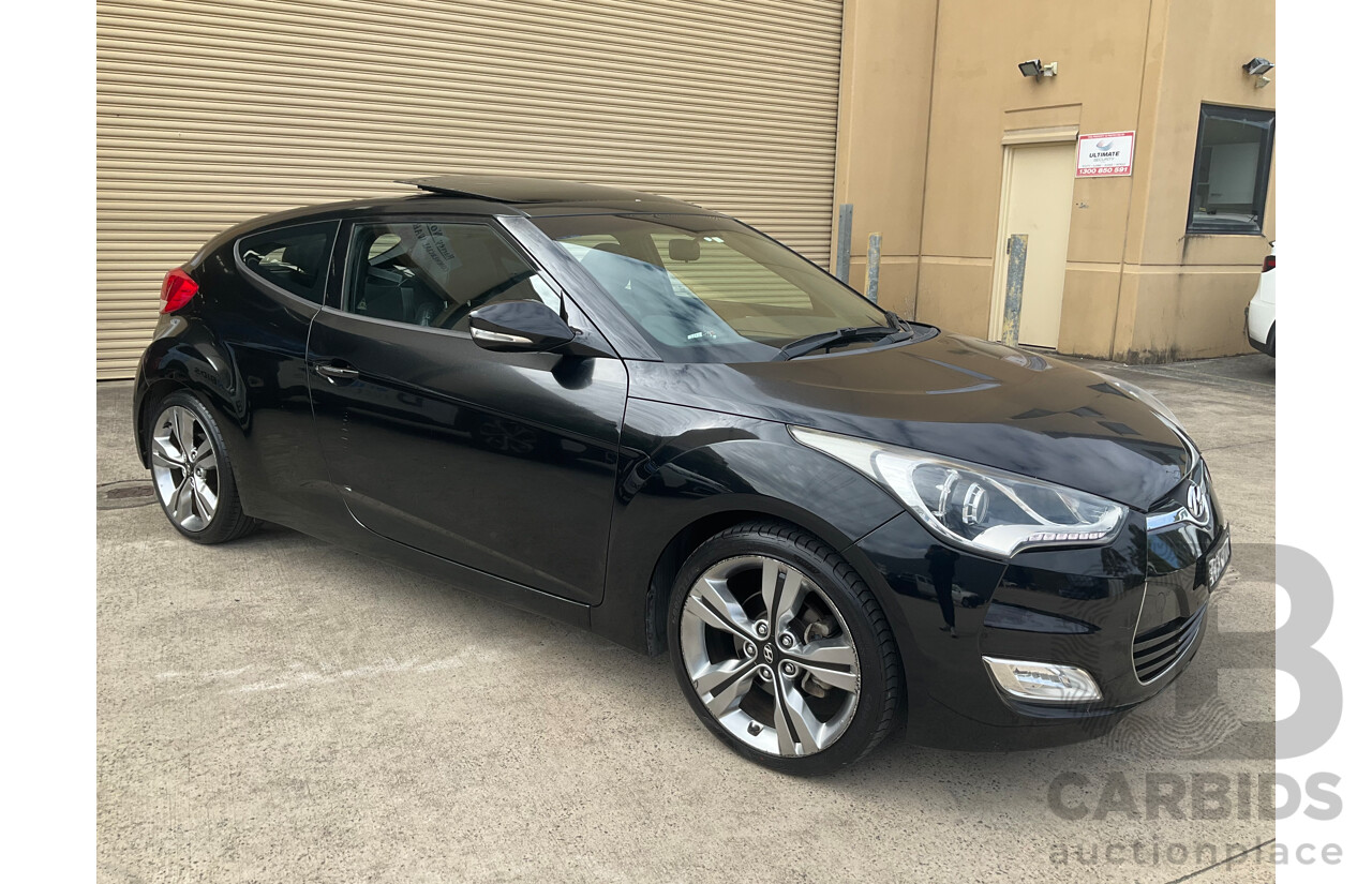 8/2012 Hyundai Veloster + FS MY13 3d Coupe Black 1.6L
