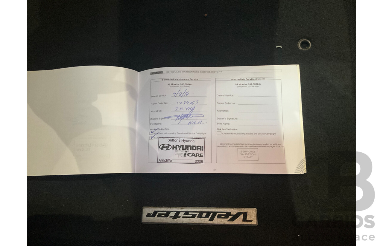 8/2012 Hyundai Veloster + FS MY13 3d Coupe Black 1.6L