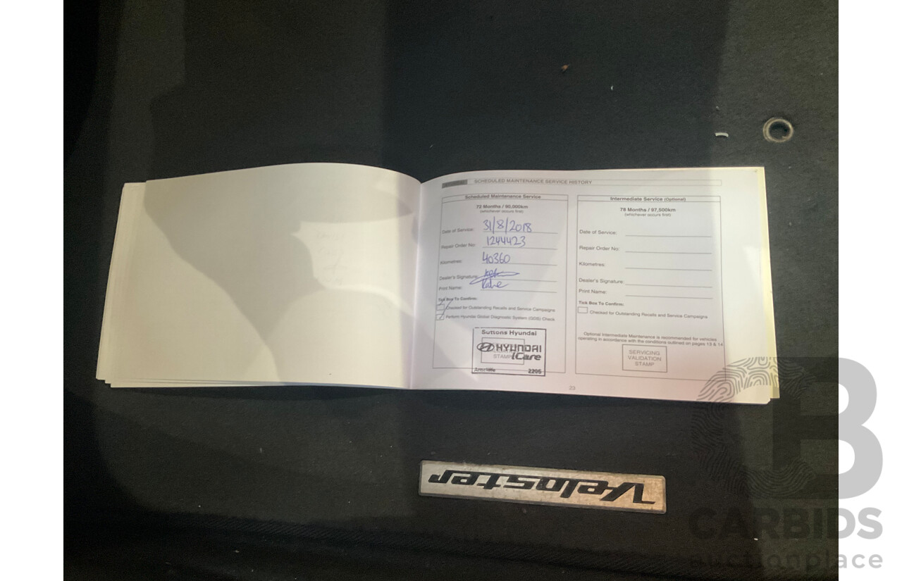 8/2012 Hyundai Veloster + FS MY13 3d Coupe Black 1.6L