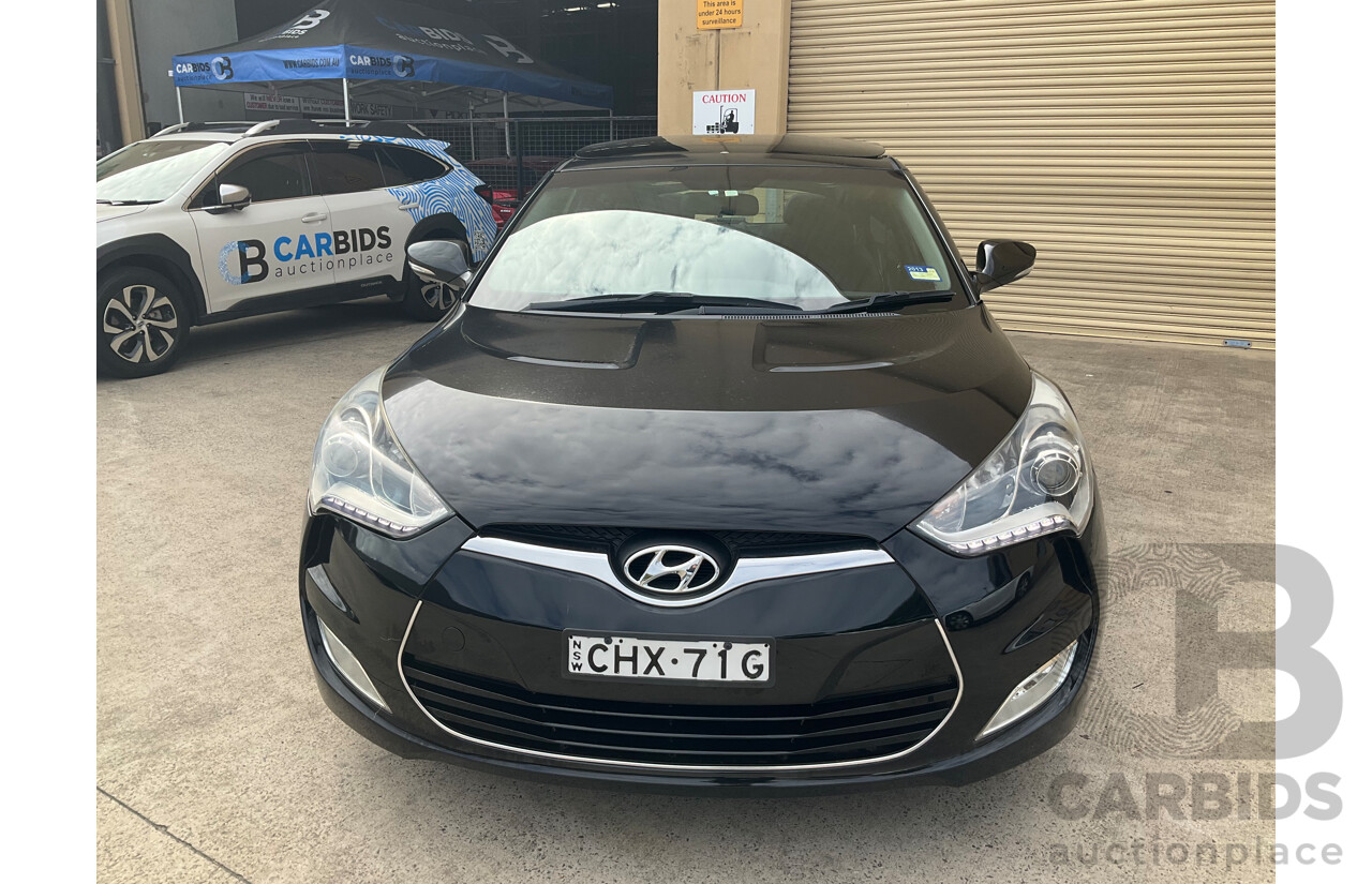 8/2012 Hyundai Veloster + FS MY13 3d Coupe Black 1.6L