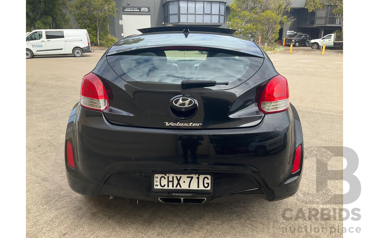 8/2012 Hyundai Veloster + FS MY13 3d Coupe Black 1.6L