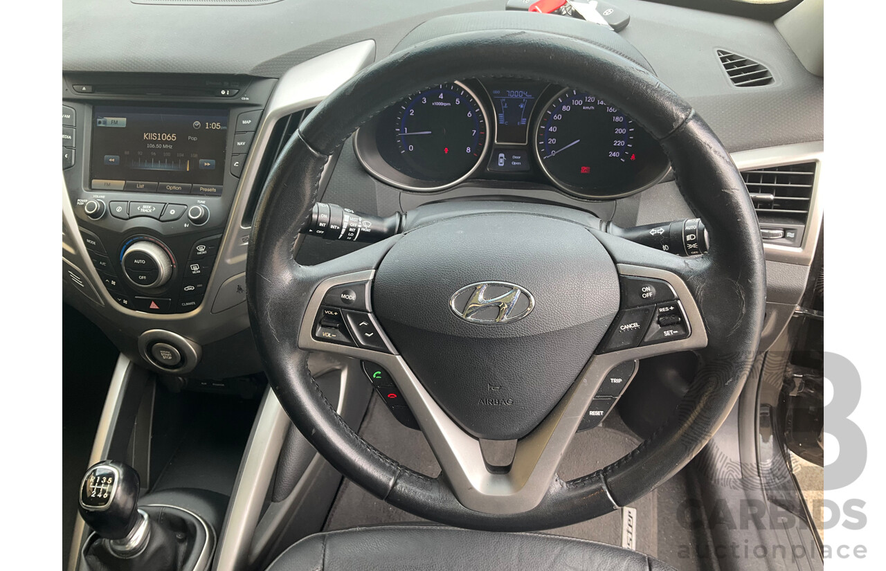 8/2012 Hyundai Veloster + FS MY13 3d Coupe Black 1.6L