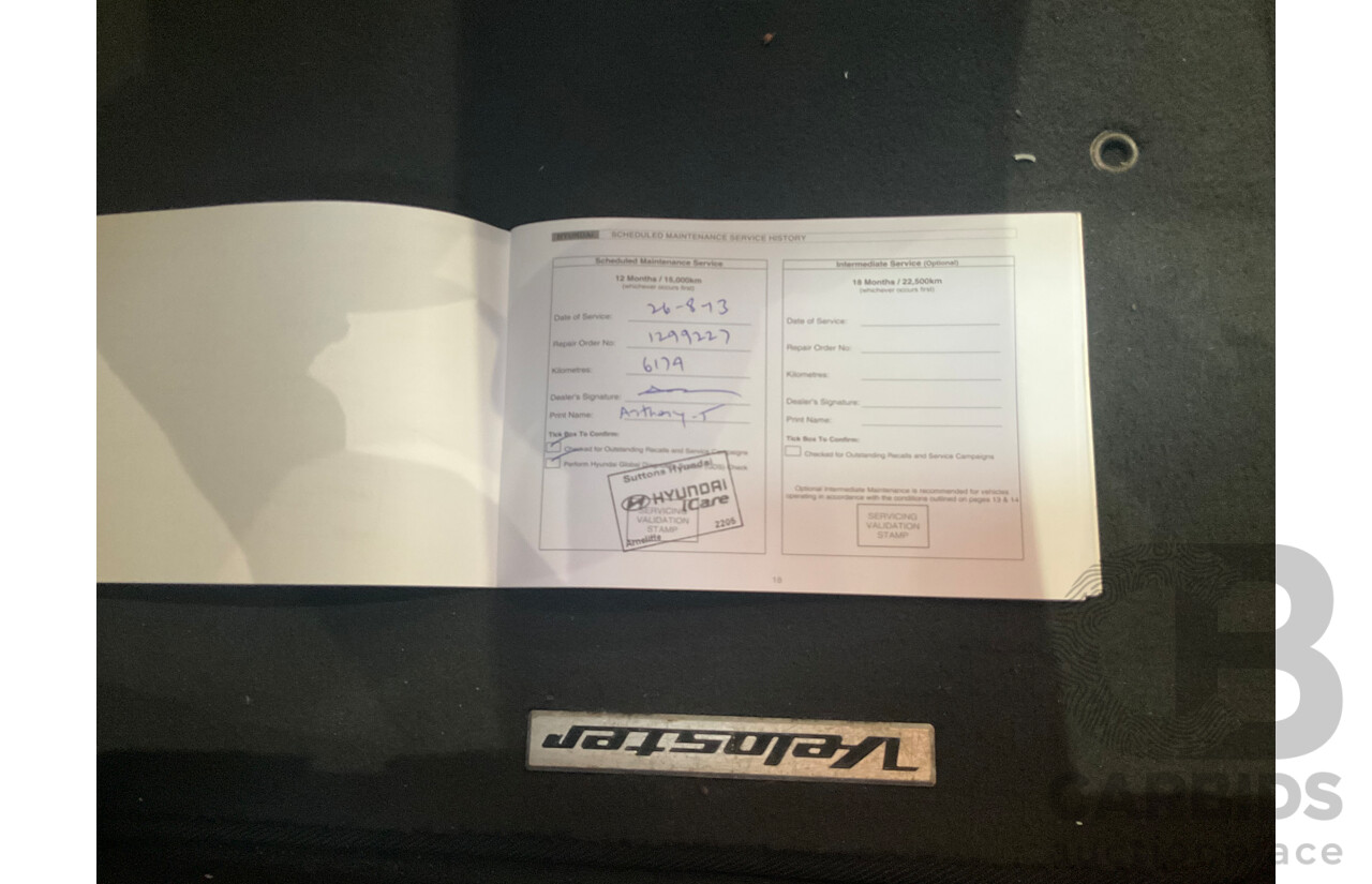 8/2012 Hyundai Veloster + FS MY13 3d Coupe Black 1.6L