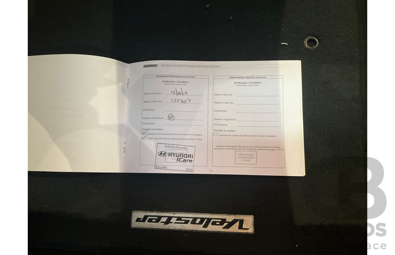 8/2012 Hyundai Veloster + FS MY13 3d Coupe Black 1.6L