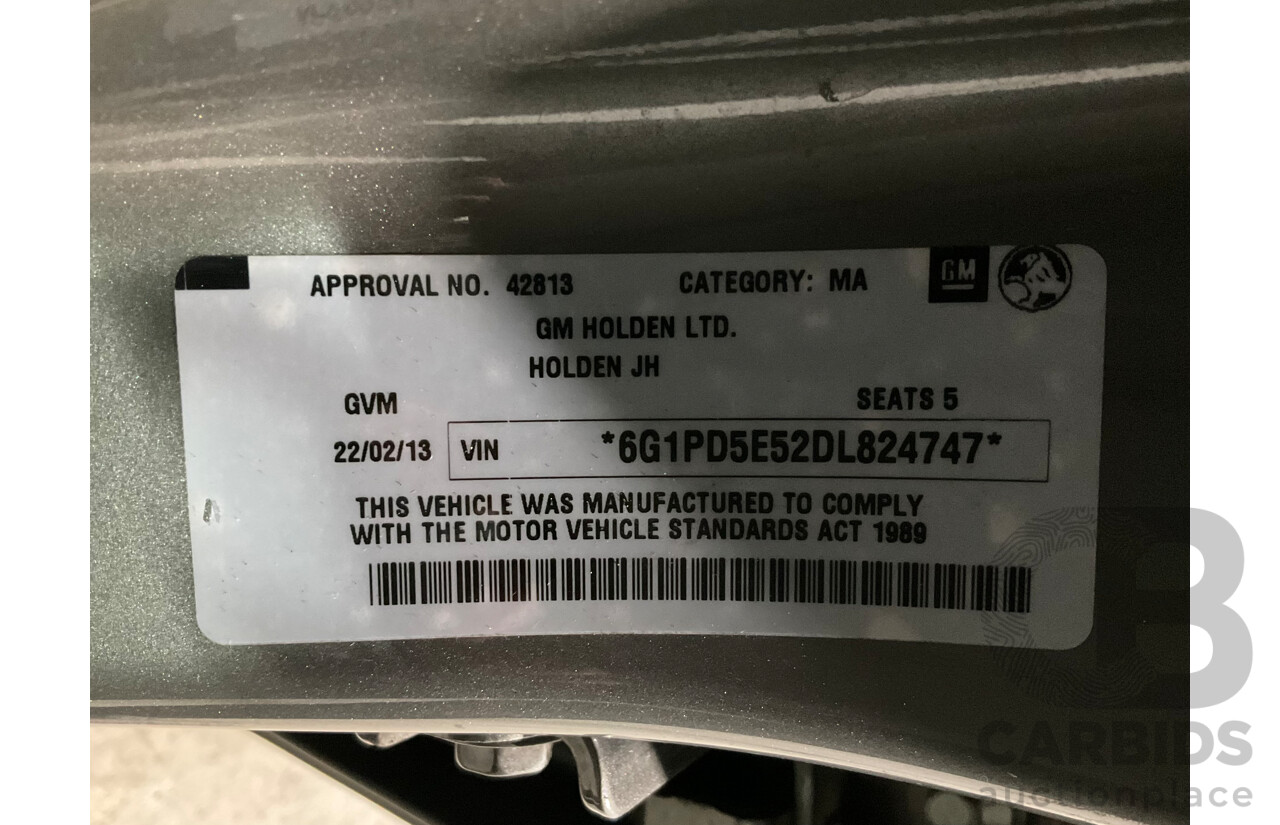 3/2013 Holden Cruze CD JH MY13 4d Sedan Grey 1.8L