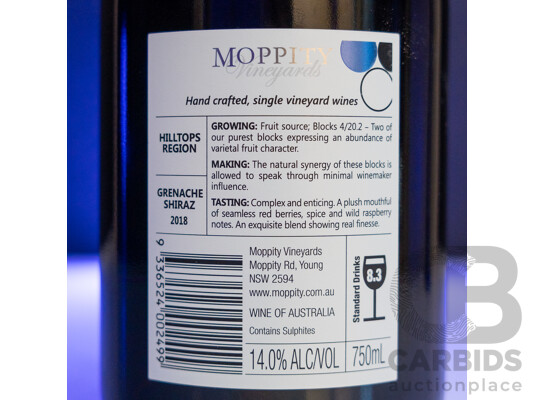1663071 · Moppity CRAFTED Grenache Shiraz 2018 750ml - Case of 12 Bottles