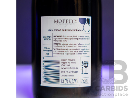 1661644 · Moppity CRAFTED Shiraz Nouveau 2018 750ml - Case of 12 Bottles